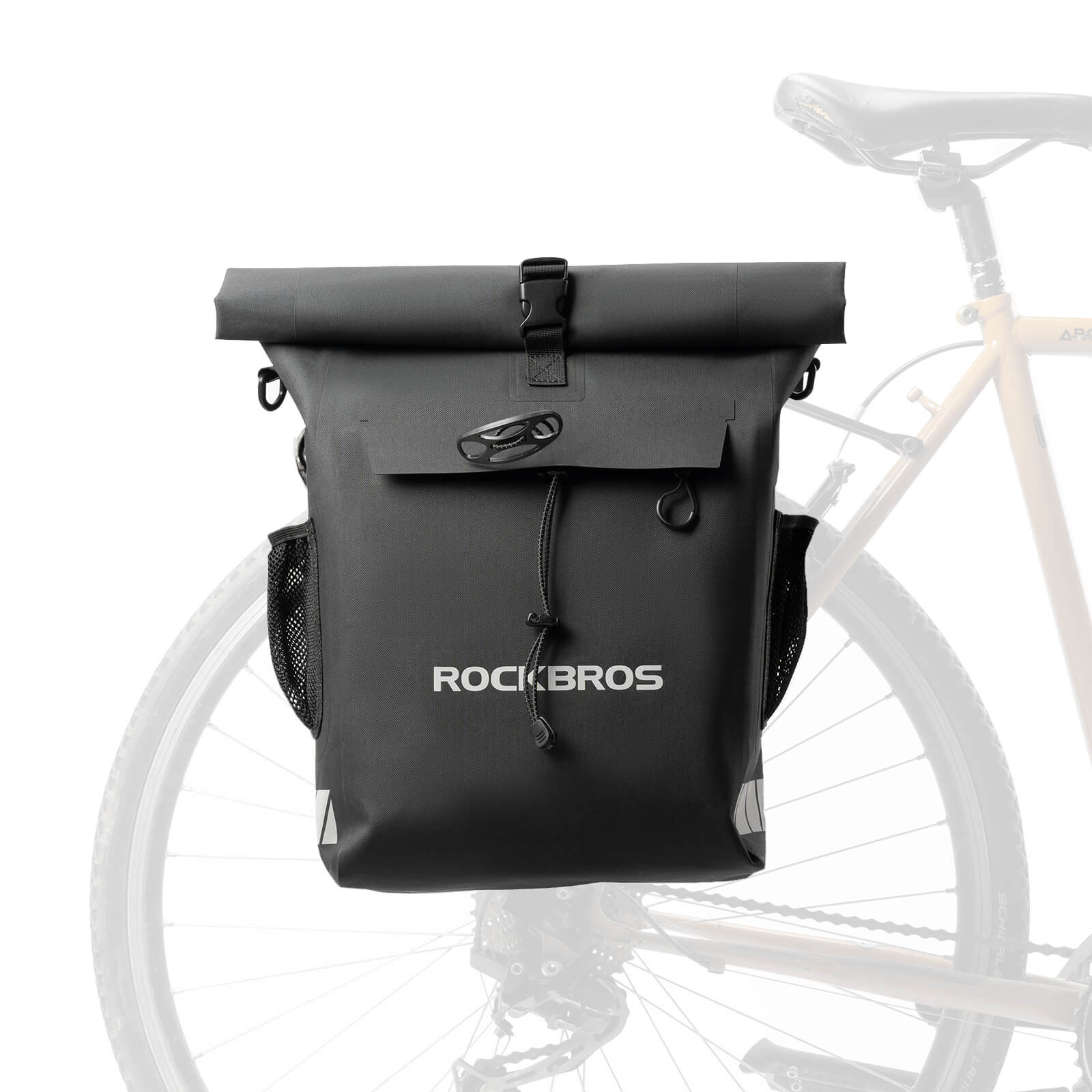 2-in-1 Bicycle Rear Rack Bag Backpack - 18L