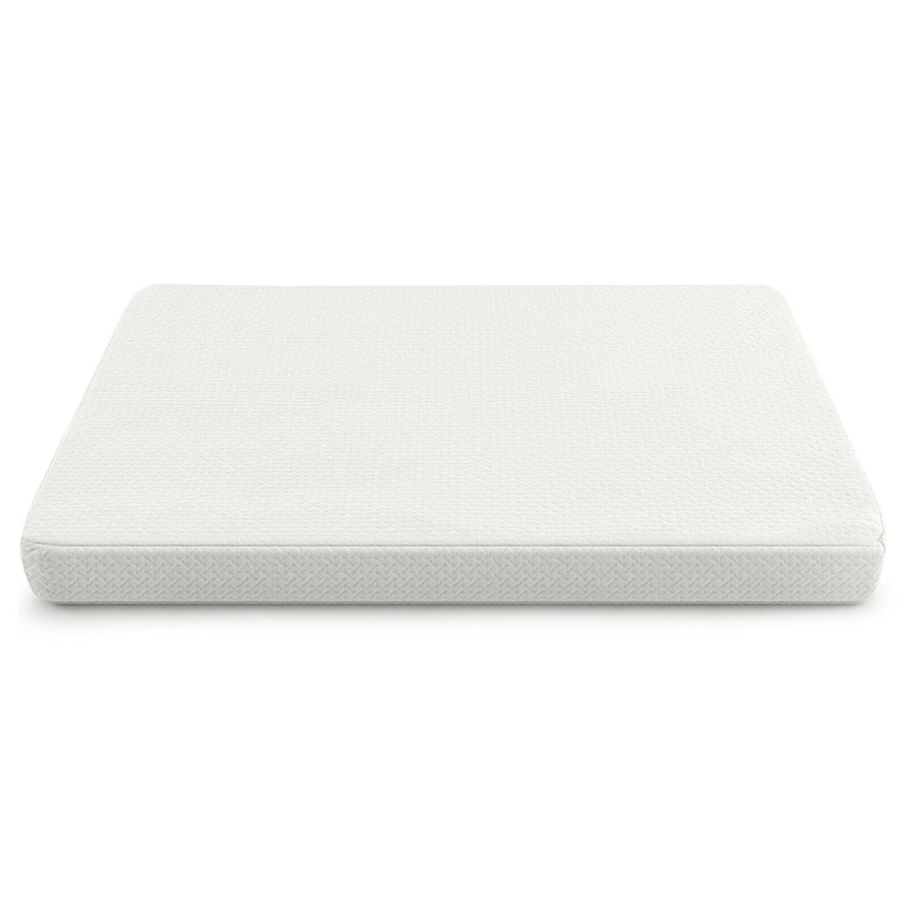 38 x 26 Inch Dual Sided Pack and Play Baby Mattress Pad with Removable Washable Cover-White