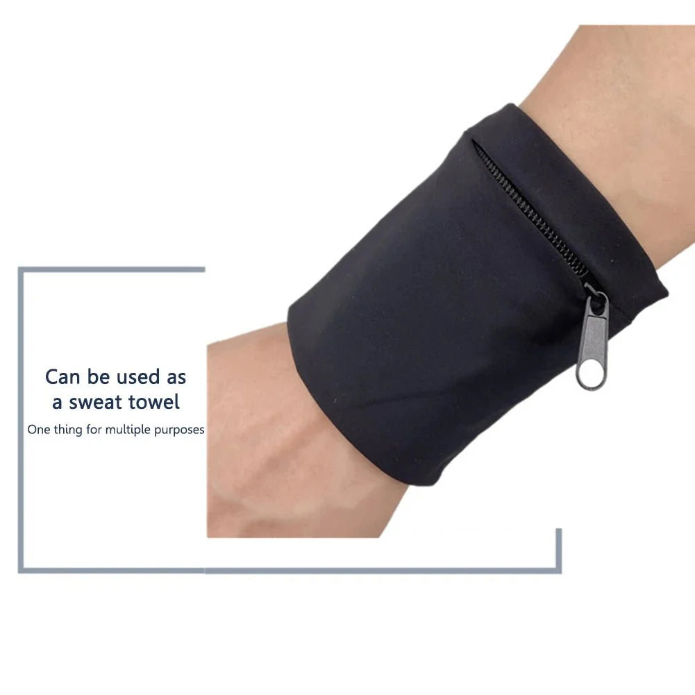 Wrist Arm Bag | Lightweight Nylon Running and Cycling Strap for Secure Storage