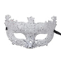 Silver and Black Venetian Masquerade Eye Mask | Elegant Party Accessory