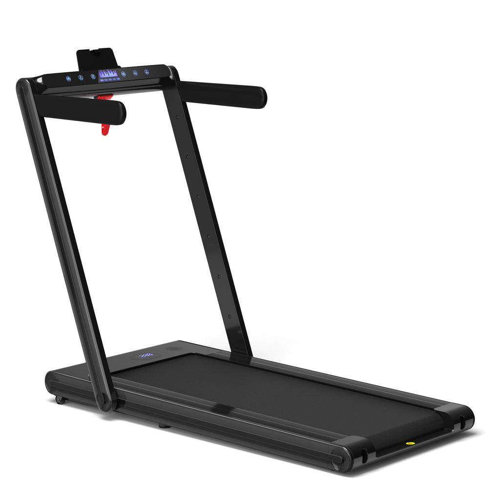 2-in-1 Folding Treadmill with Dual LED Display