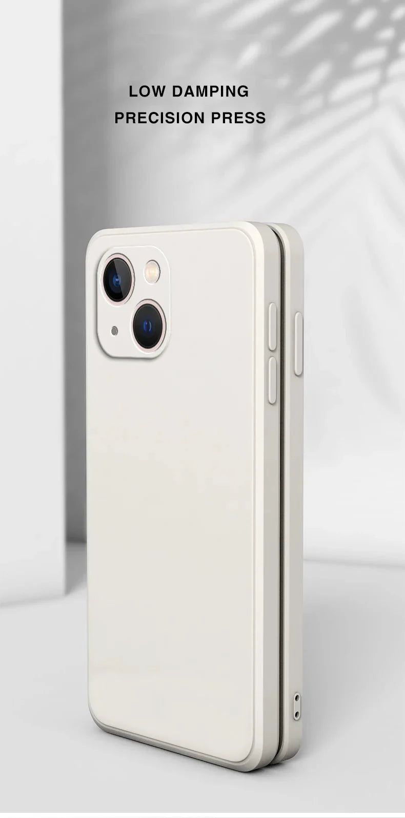 Ricestate Square Liquid Silicone Phone Case | Full Coverage Shockproof Camera Protective Cover for iPhone 11 to 14 Series