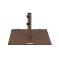 24 Inch Square Patio Umbrella Base 50 LBS Weighted