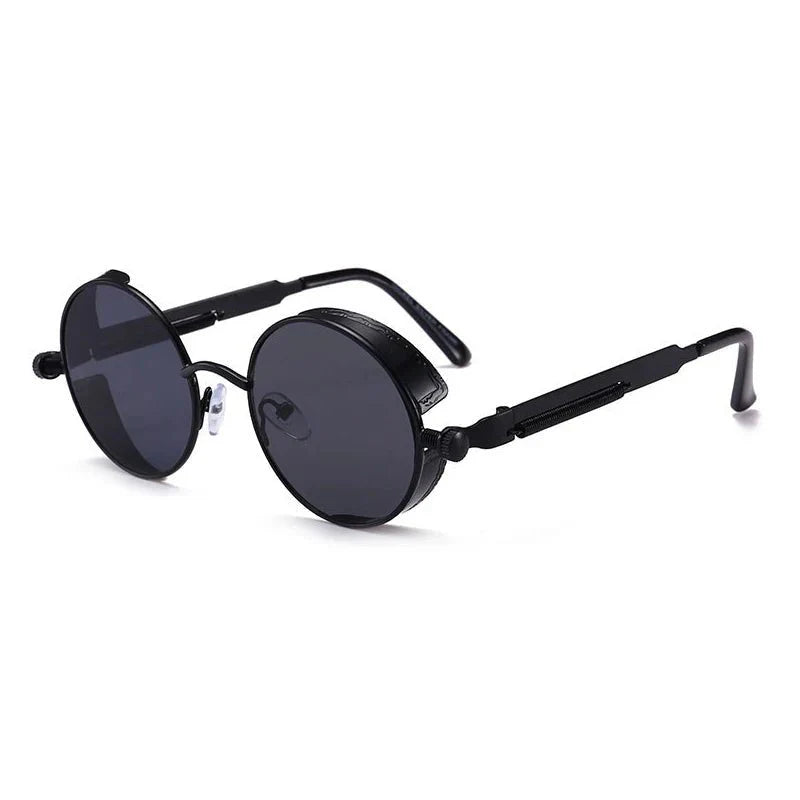 Steampunk Round Sunglasses | Vintage Gothic UV Protection Shades