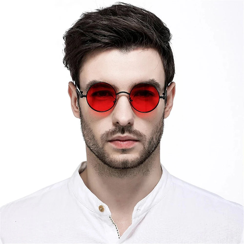 Steampunk Round Sunglasses | Vintage Gothic UV Protection Shades