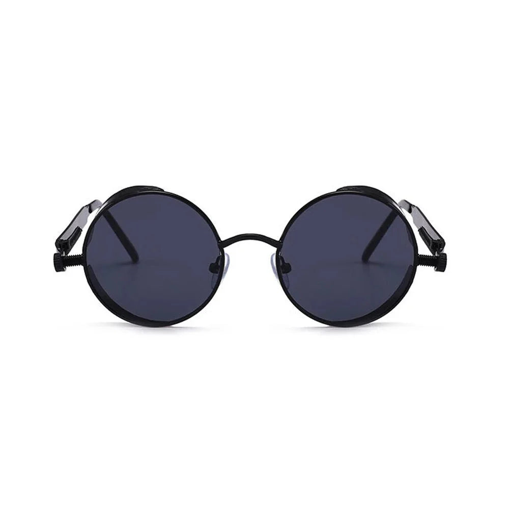 Steampunk Round Sunglasses | Vintage Gothic UV Protection Shades
