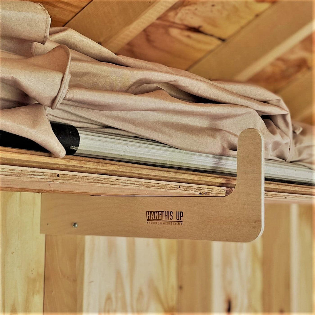 Stud Mounted Shed Storage Organizer Hooks