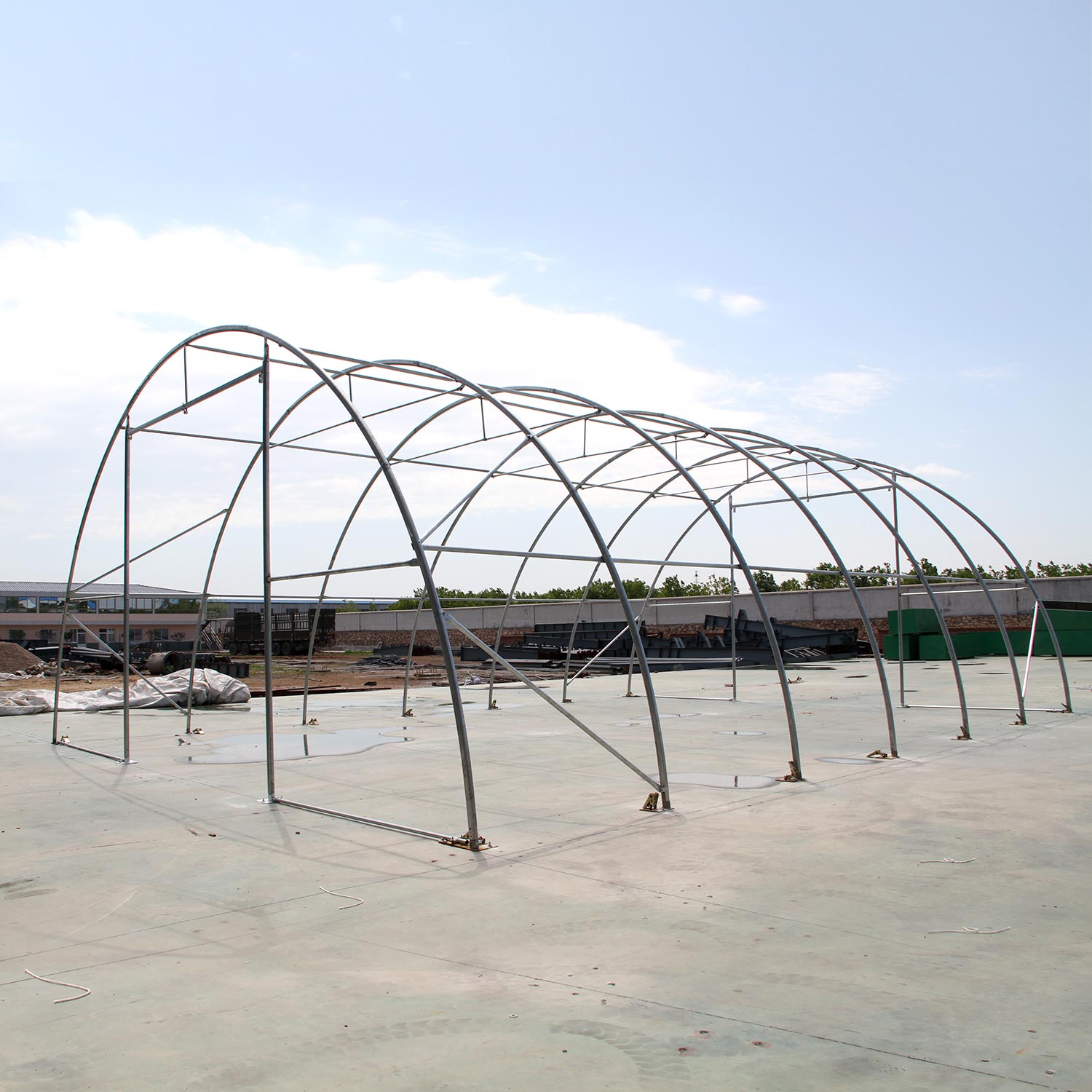 W30'xL65'xH15' Single Truss Arch Storage Shelter