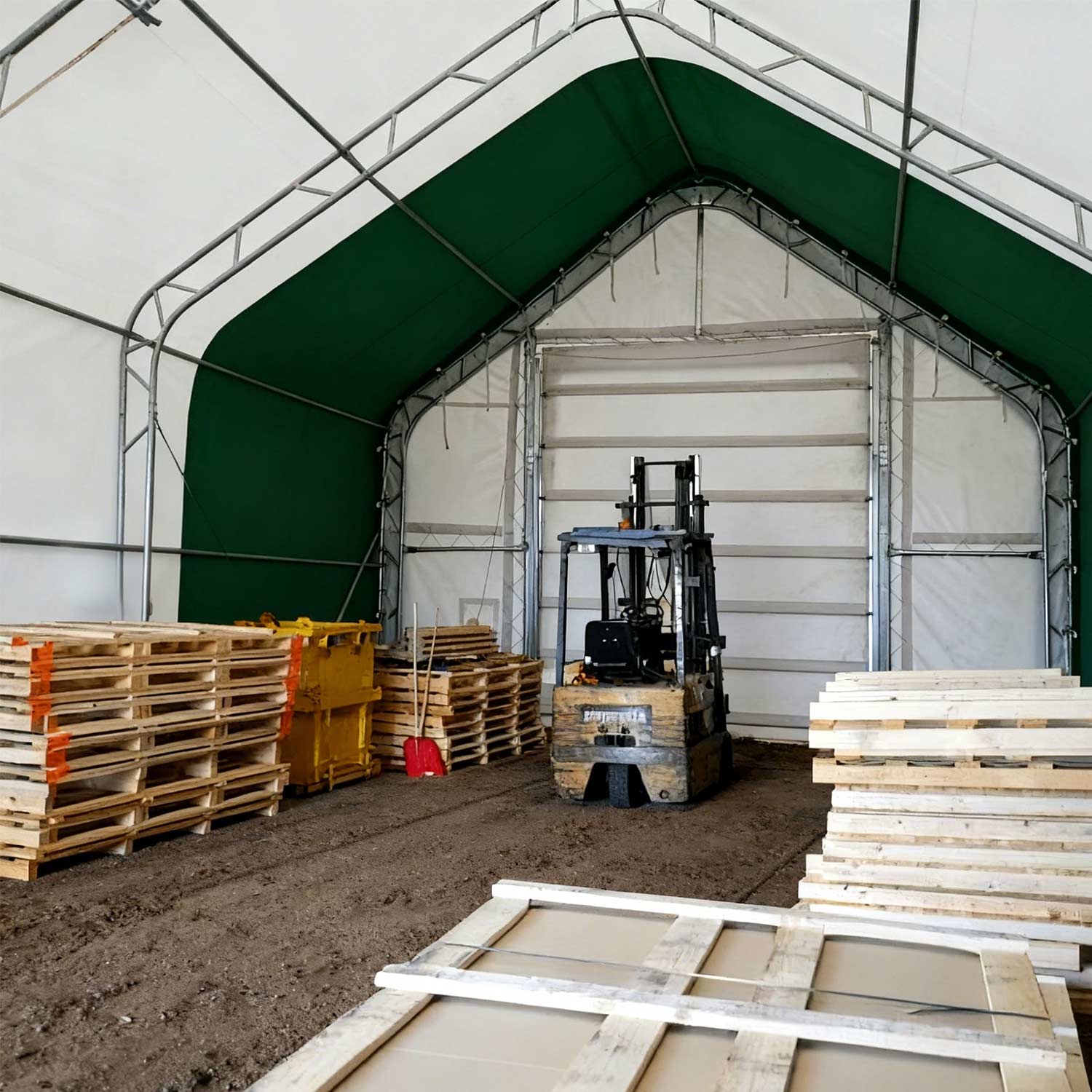 W30'xL60'xH20' Double Truss Storage Shelter