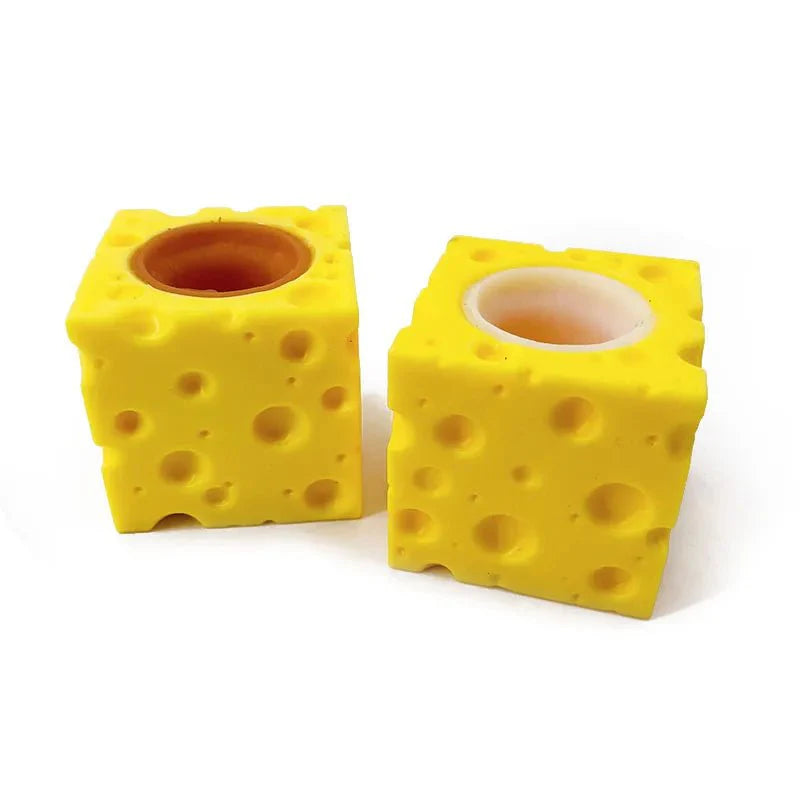 Cheese Mouse Stress Ball | Fun Squeeze Toy for Anxiety Relief