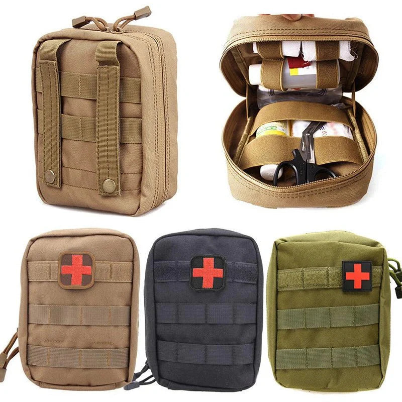 Tactical First Aid Kit Bag | Large Outdoor Survival Pouch