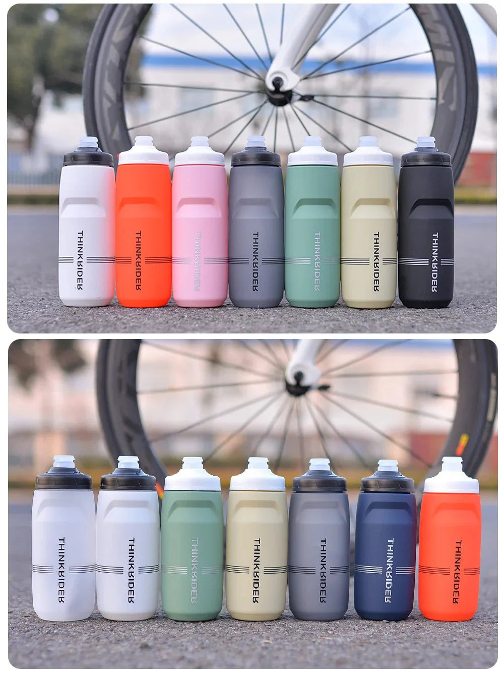 ThinkRider Bicycle Water Bottle | Leak-Proof Sports Bottle for Cycling