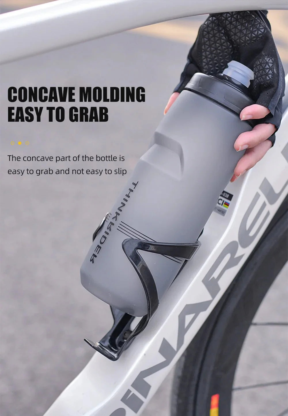 ThinkRider Bicycle Water Bottle | Leak-Proof Sports Bottle for Cycling