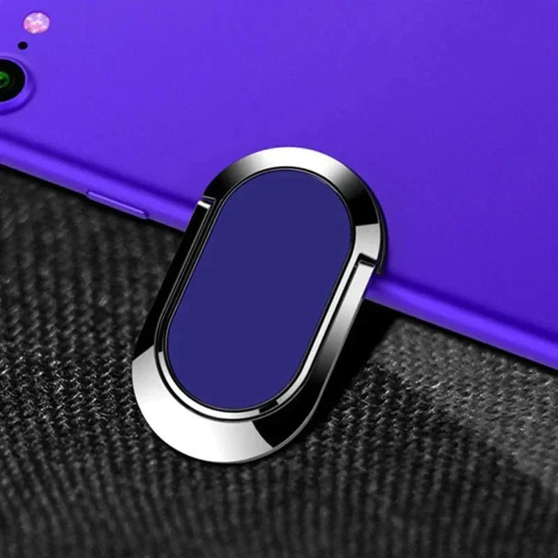 Universal Metal Finger Ring Holder | 360° Rotating Phone Stand and Car Mount