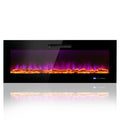 Ultimate Holiday D√©cor Suite: Pre-Lit Snow Flocked Christmas Tree & 50" Recessed Electric Fireplace Set