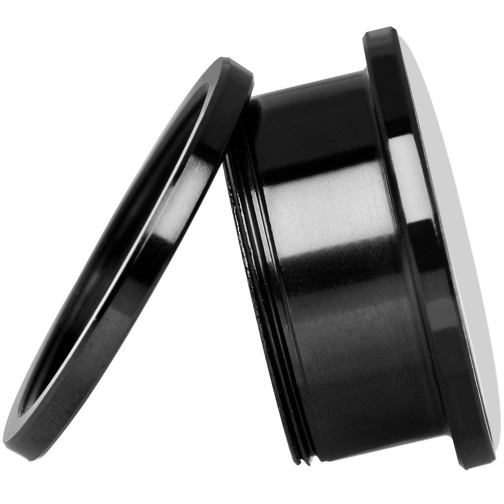 Pink Teal Tribal Print Black Anodized Screw Fit Plug Set 20mm