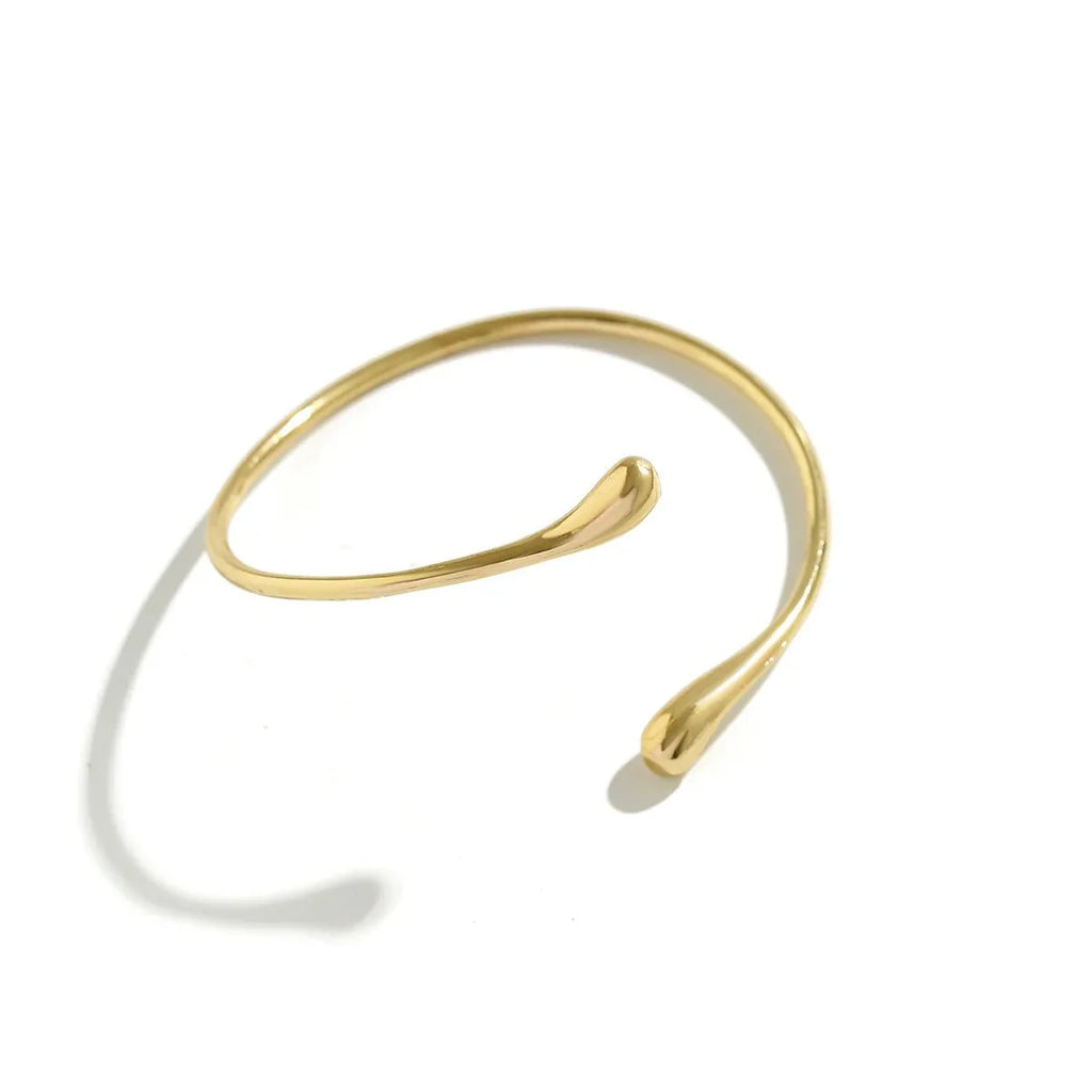 Vintage Water Drop Upper Arm Bracelet | Adjustable Geometric Bangle for Women