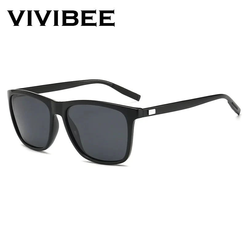 Men’s Polarized Square Sunglasses | UV Protection Anti-Reflective Mirror Driving Shades