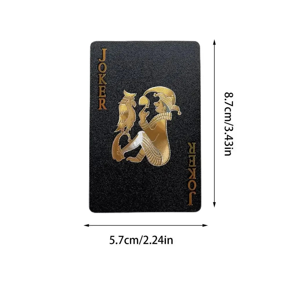 Waterproof Black Gold Poker Cards | Luxury Playing Card Deck for Adults