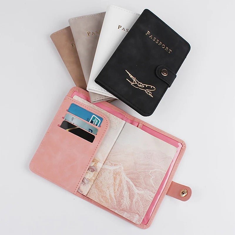 Waterproof Passport Holder | PU Leather Travel Wallet with RFID Protection