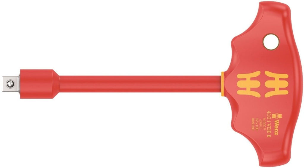 Wera 410 i VDE Insulated T-Handle Screwdriver With Adaptor 05005120001