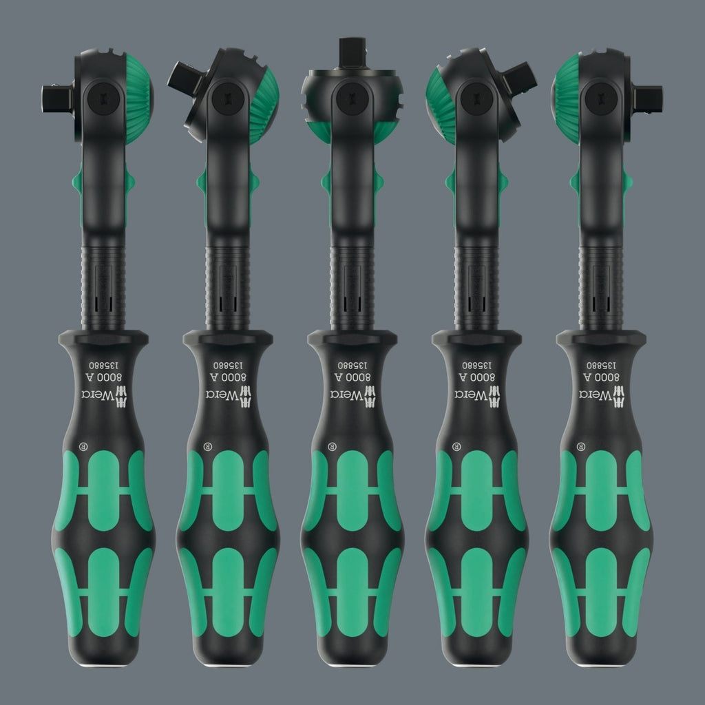 Wera 8000 A Black Edition Zyklop Speed Ratchet Wrench 1/4" Drive 05135880001