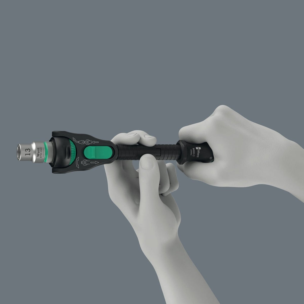Wera 8000 C Black Edition Zyklop Speed Ratchet Wrench 1/2" Drive 05135882001