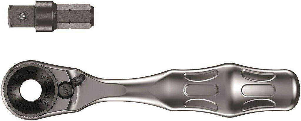 Wera 8001 A Zyklop Mini 1 Bit Ratchet Socket Wrench 1/4" Drive 05073230001