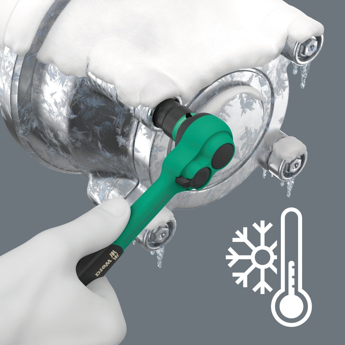 Wera 8010 B Zyklop Comfort Ratchet Wrench 3/8" Drive 05005540001