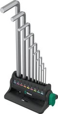Wera 950/9 Hex-Plus 8 Chrome Plated L-Key Set Metric 05022102001