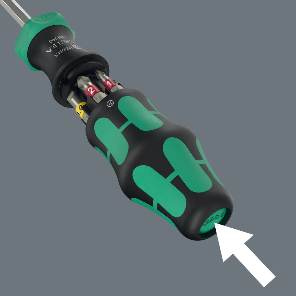 Wera Kraftform Kompakt 27 RA 1 Ratcheting Screwdriver Set 6 Pieces 05051517001