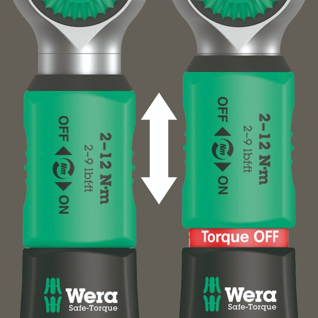 Wera Safe Torque A 2 Set 1 Wrench Set 2-12 Nm 1/4" Drive SAE 05075832001