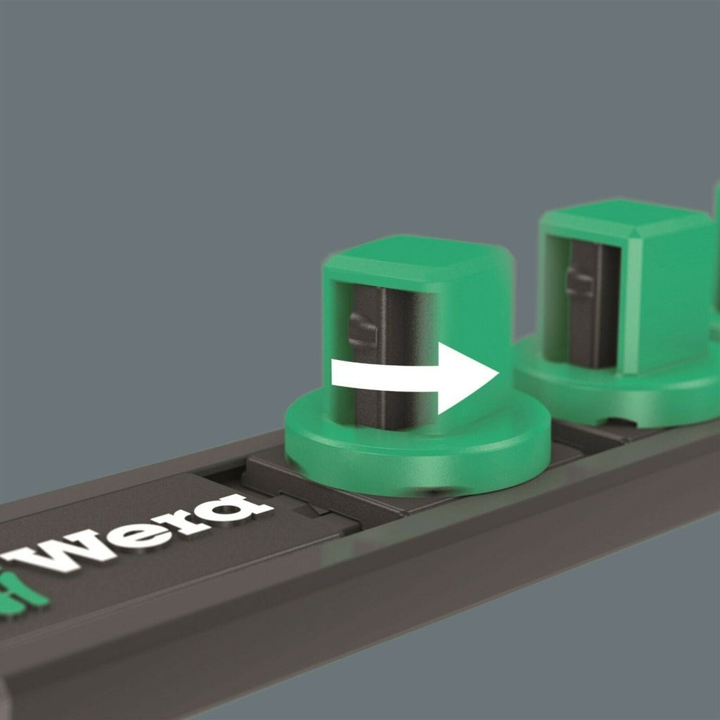 Wera Zyklop Magnetic Socket Rail C Deep 1 Set 1/2" Drive 6 Pieces 05005470001