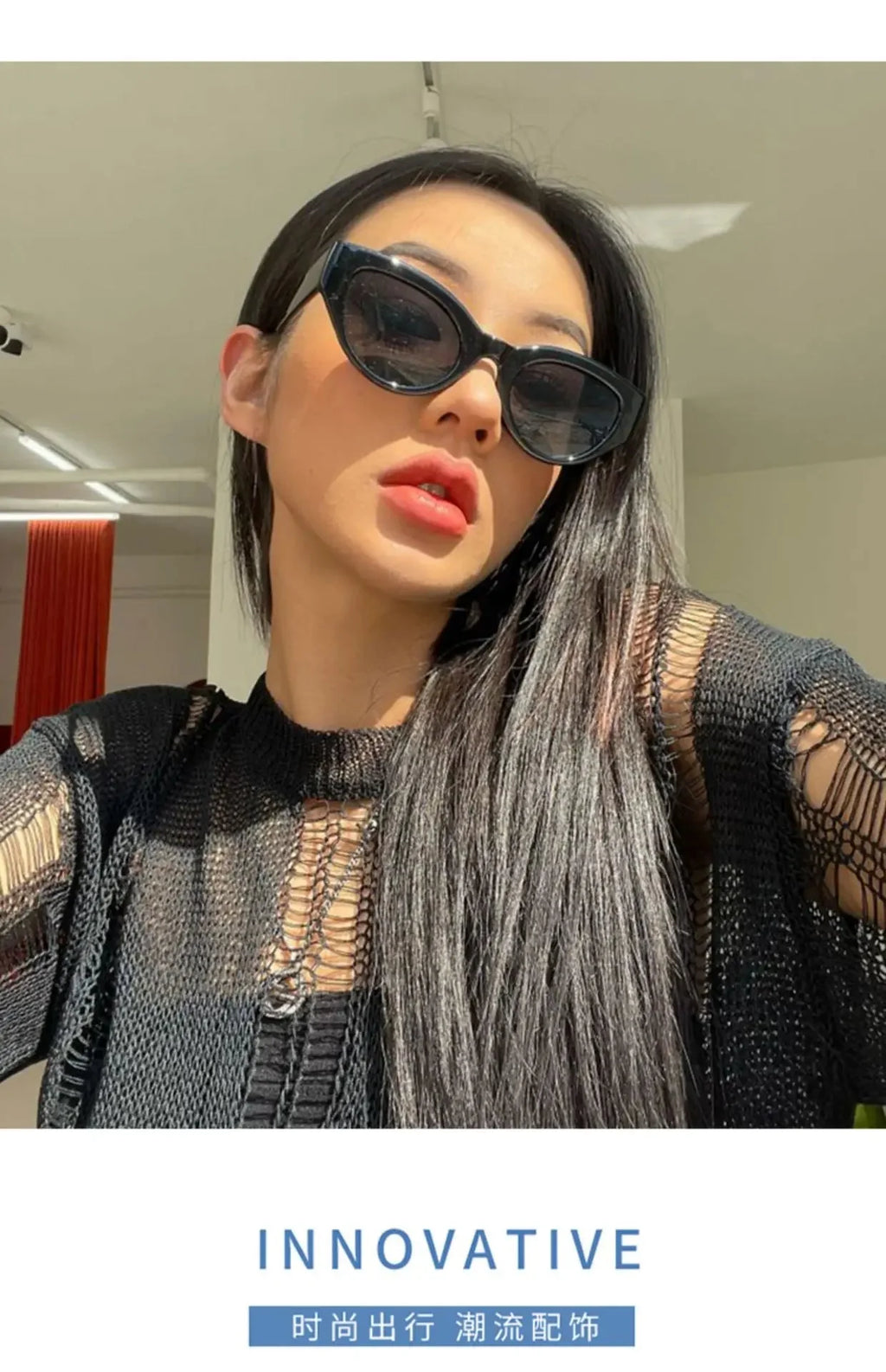 Women’s Small Cat Eye Sunglasses | Vintage Oval Fashion Shades with Mirror Lenses